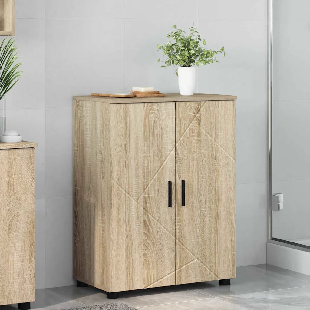 Mobile da Bagno con archiviazione Rovere Sonoma 60 x 35 x 80 cm 883306