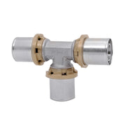 RACCORDO A T INTERMEDIO RIDOTTO A PRESSARE PER TUBO MULTISTRATO MODELLO 406 SEMPITER - Ø20 - Ø20 - Ø32X3  - ICM