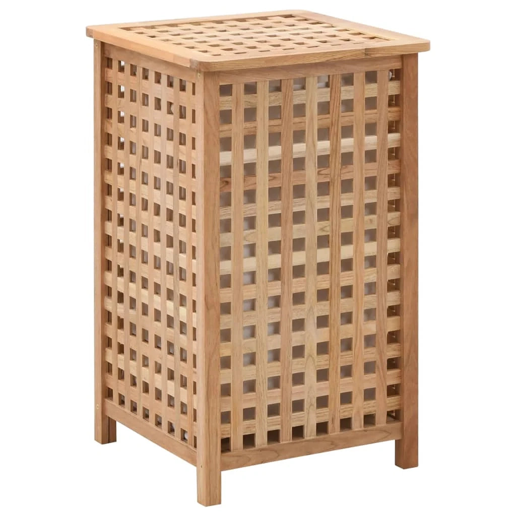 Cesto portabiancheria 39 x 39 x 65 cm in legno massello di noce 02_0006132