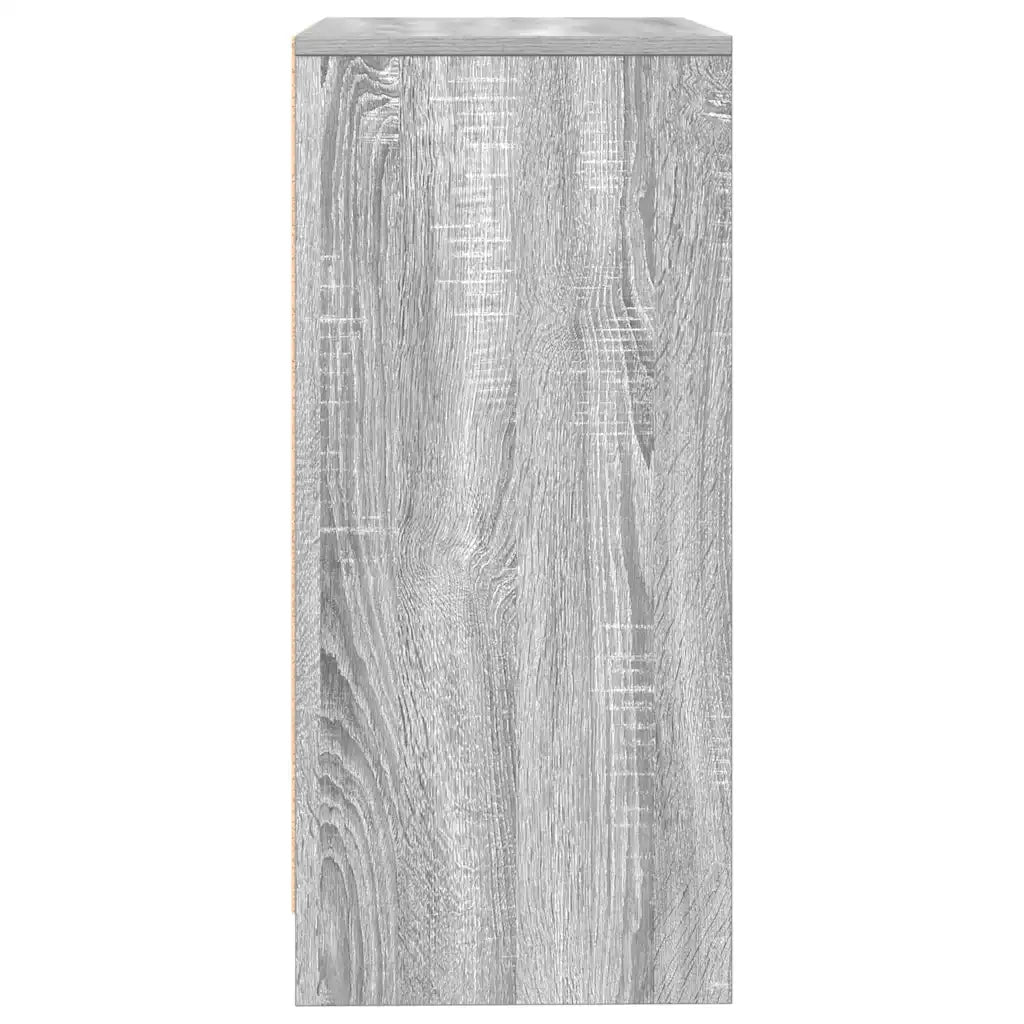 Credenza Grigio Sonoma 57x34x76 cm in Legno Multistrato
