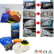 Trade Shop - Kit Riparazione Rinnova Fari Fanali Elimina Ingiallimento Auto Moto -
