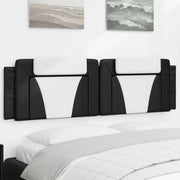 Cuscino Testiera Viana Nero e Bianco 180 cm in Similpelle 374809