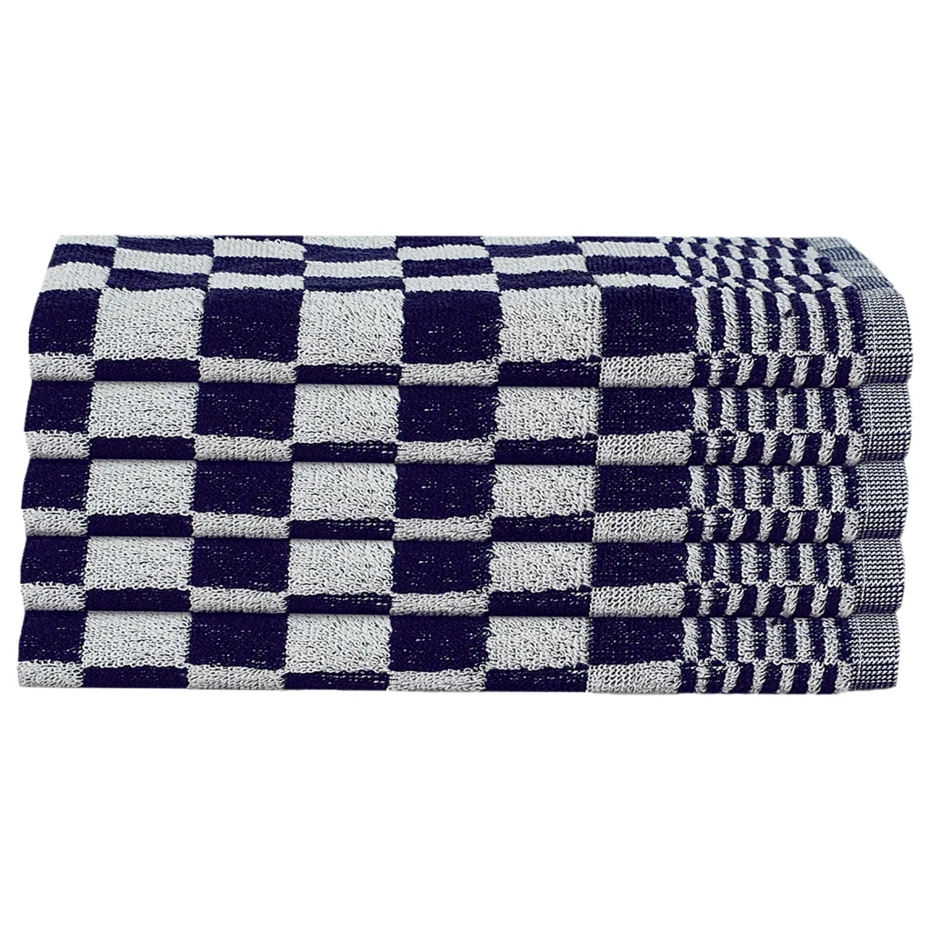 Set Strofinacci 10 pz in Cotone Blu e Bianco