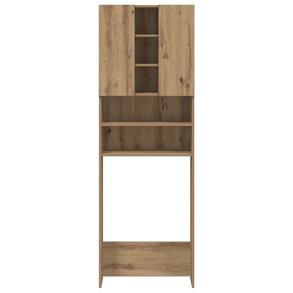 Mobile per Lavatrice Rovere Artigianale 64x25,5x190 cm 856650