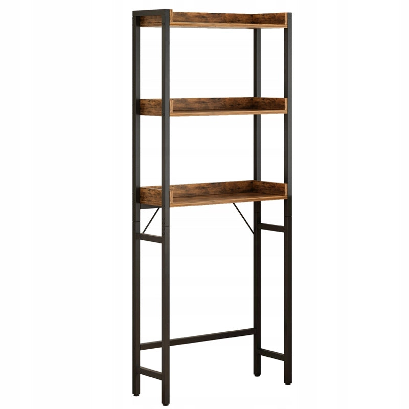 Scaffale bagno sopra WC lavatrice loft industriale ripiani 165 cm