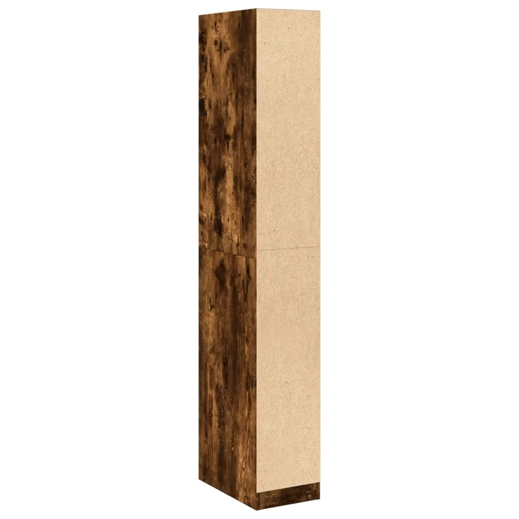 Armadio Rovere Fumo 30x50x200 cm in Legno tecnico CFW9285493