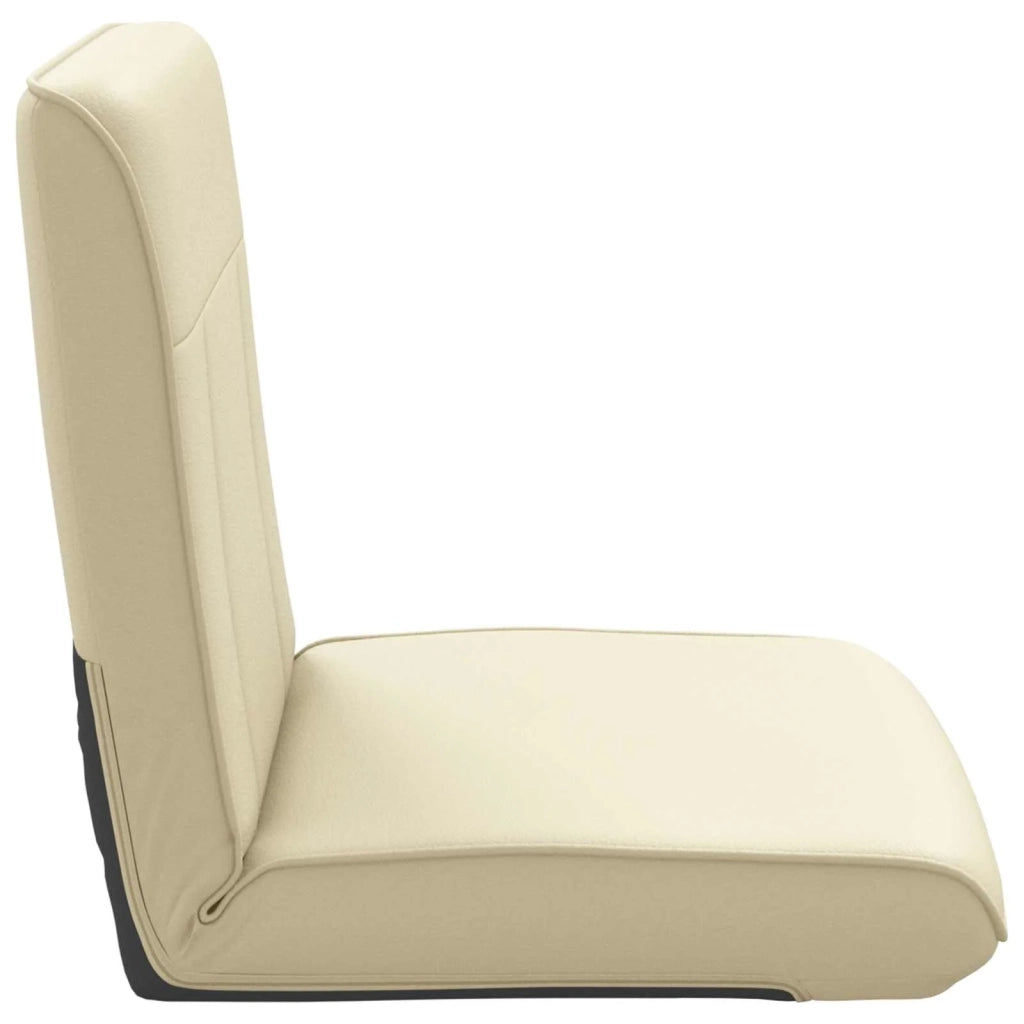 Sedia a pavimento regolabile Crema Similpelle