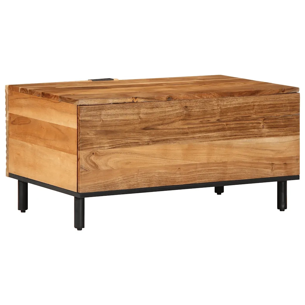 Tavolino da Salotto 80x50x40 cm Legno Massello di Acacia
