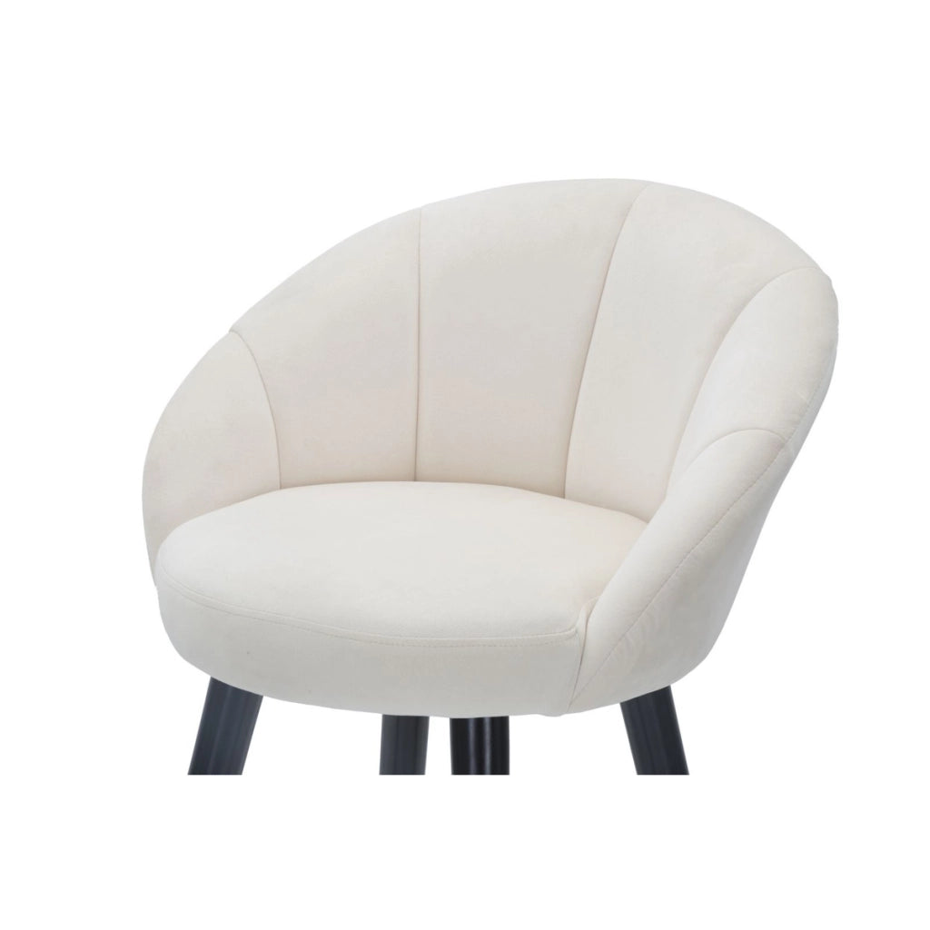 Sgabello Alto VKH429, Beige, Metallo, 55x56x104 cm