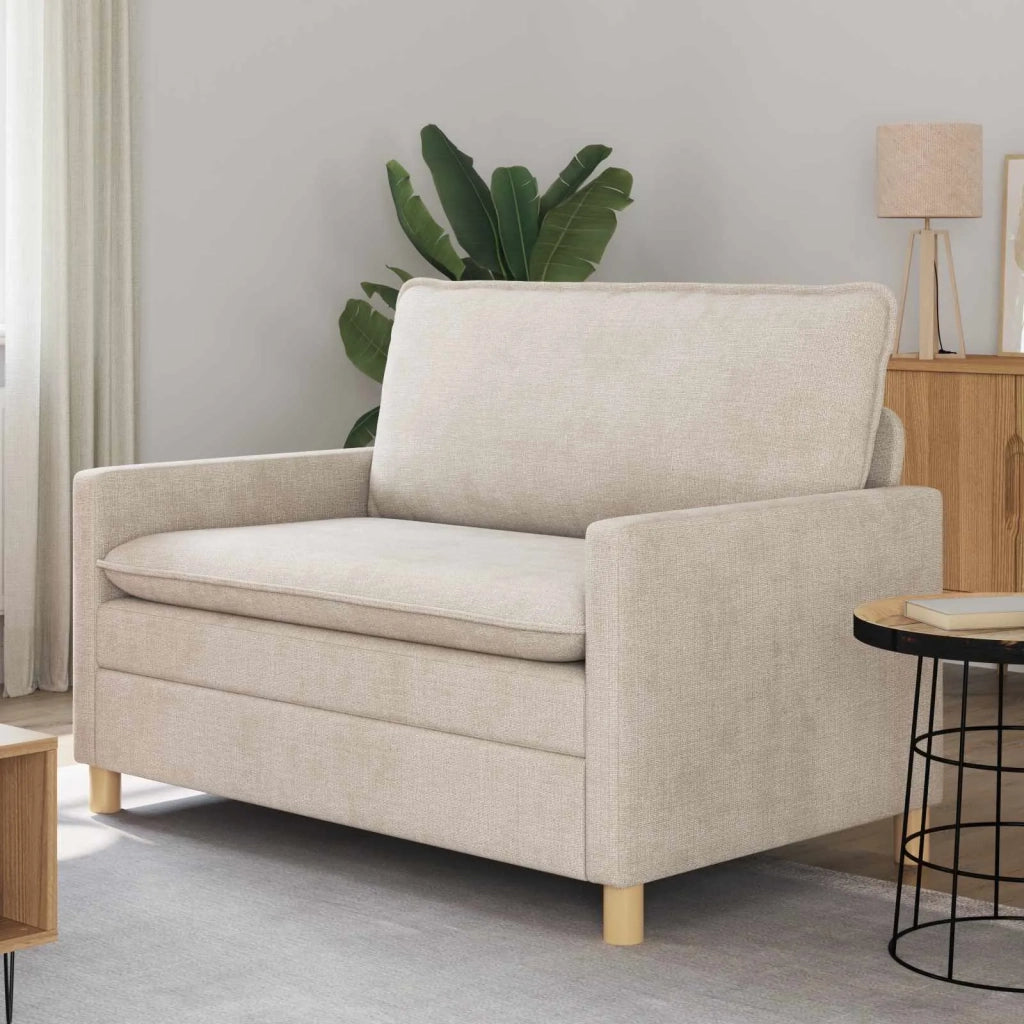 Divano Crema 126 x 81 x 87,5 cm Poliestere
