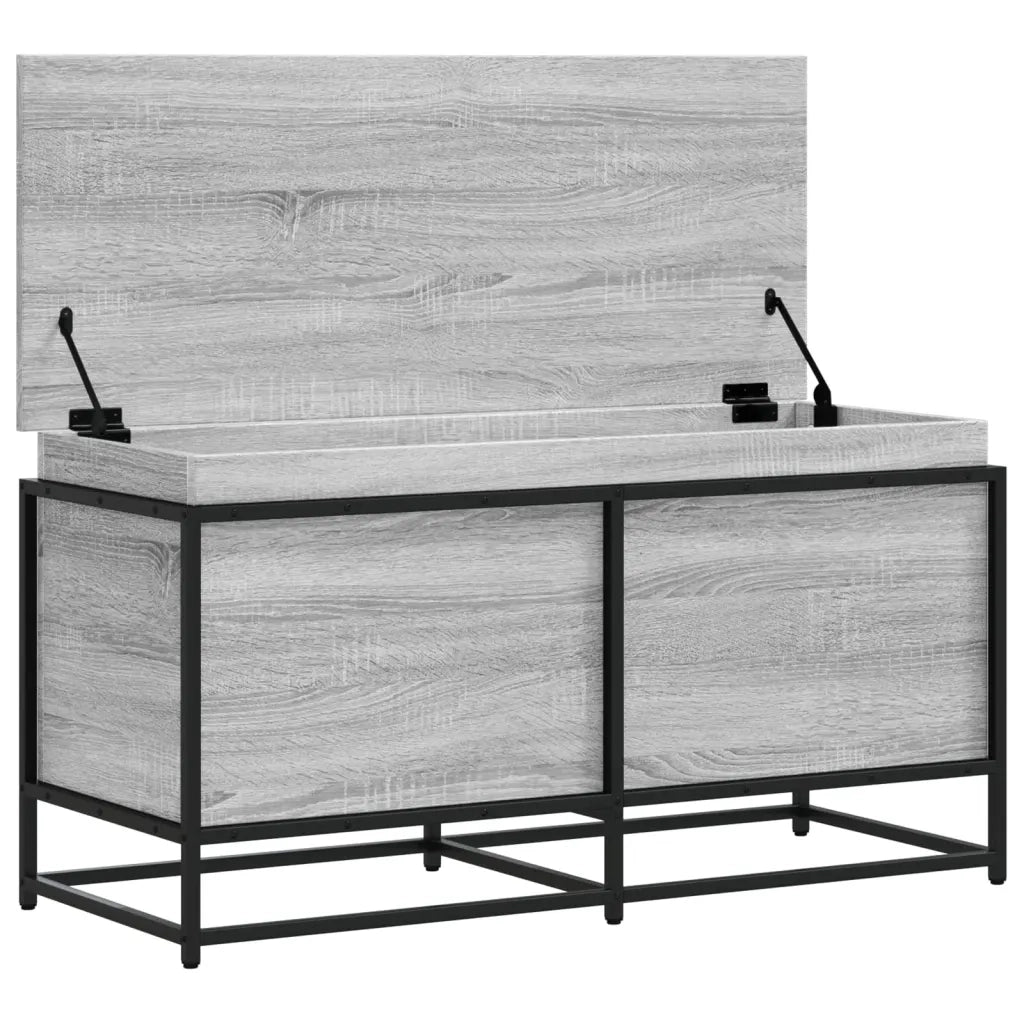 Contenitore con Coperchio Grigio Sonoma 100x40x51,5 Truciolato 848807