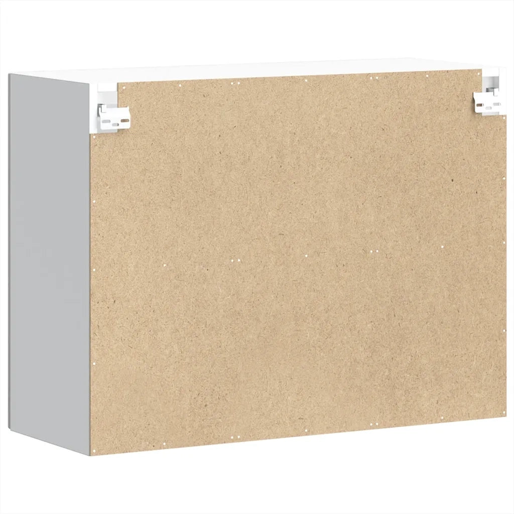 Pensile da Cucina con Porta in Vetro Lucca Grigio Sonoma 853853