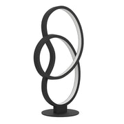 Lampada Da Tavolo Contemporanea Gianella Alluminio Nero Luce Led Integrato 14,5W