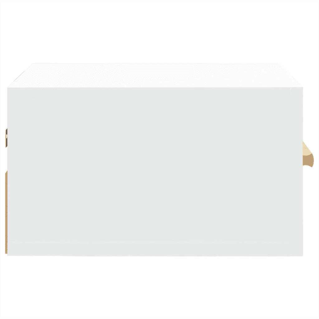 Comodino | Armadio da Notte | Mobiletto da notte a Muro Bianco 35x35x20 cm