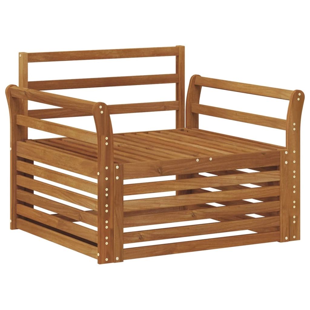 2 Pezzo Divano da esterno-Divano da Giardino-Sofa da giardino Naturale 675441