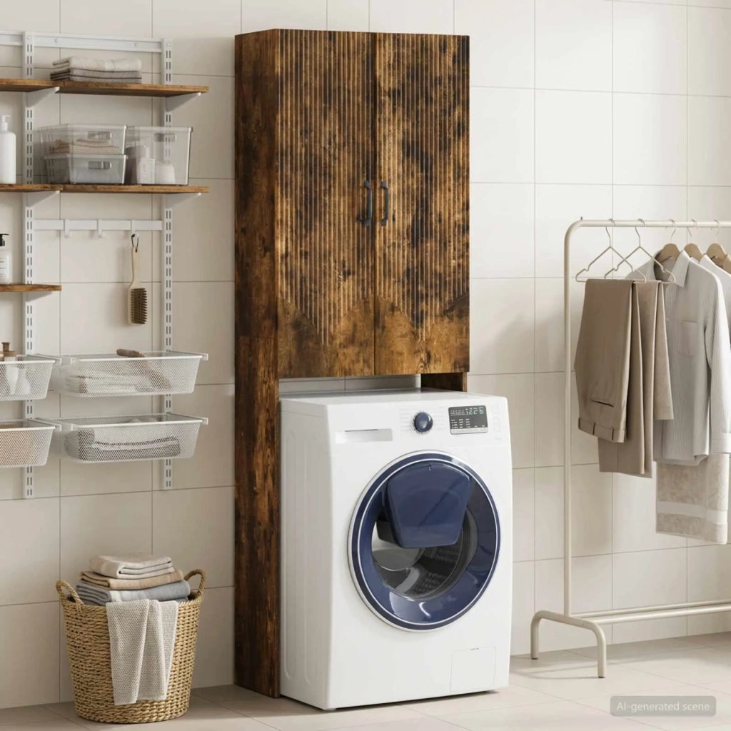 Mobile Bagno HOORN Rovere Fumo 66 x 25,5 x 190 cm 897360