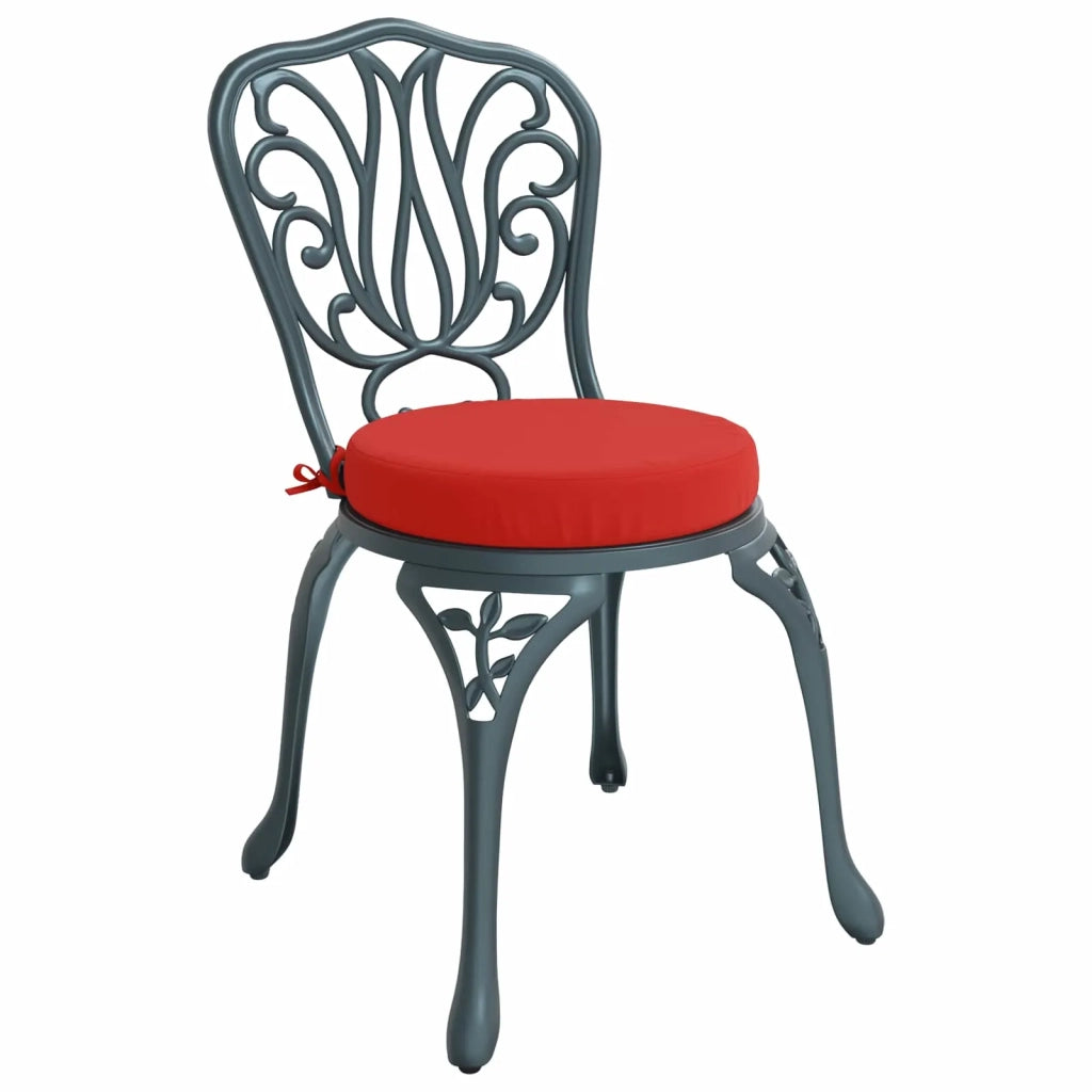 Cuscini per Sedia in 4 Pezzi SOEST 4 pz 100% Poliestere Rosso 946350