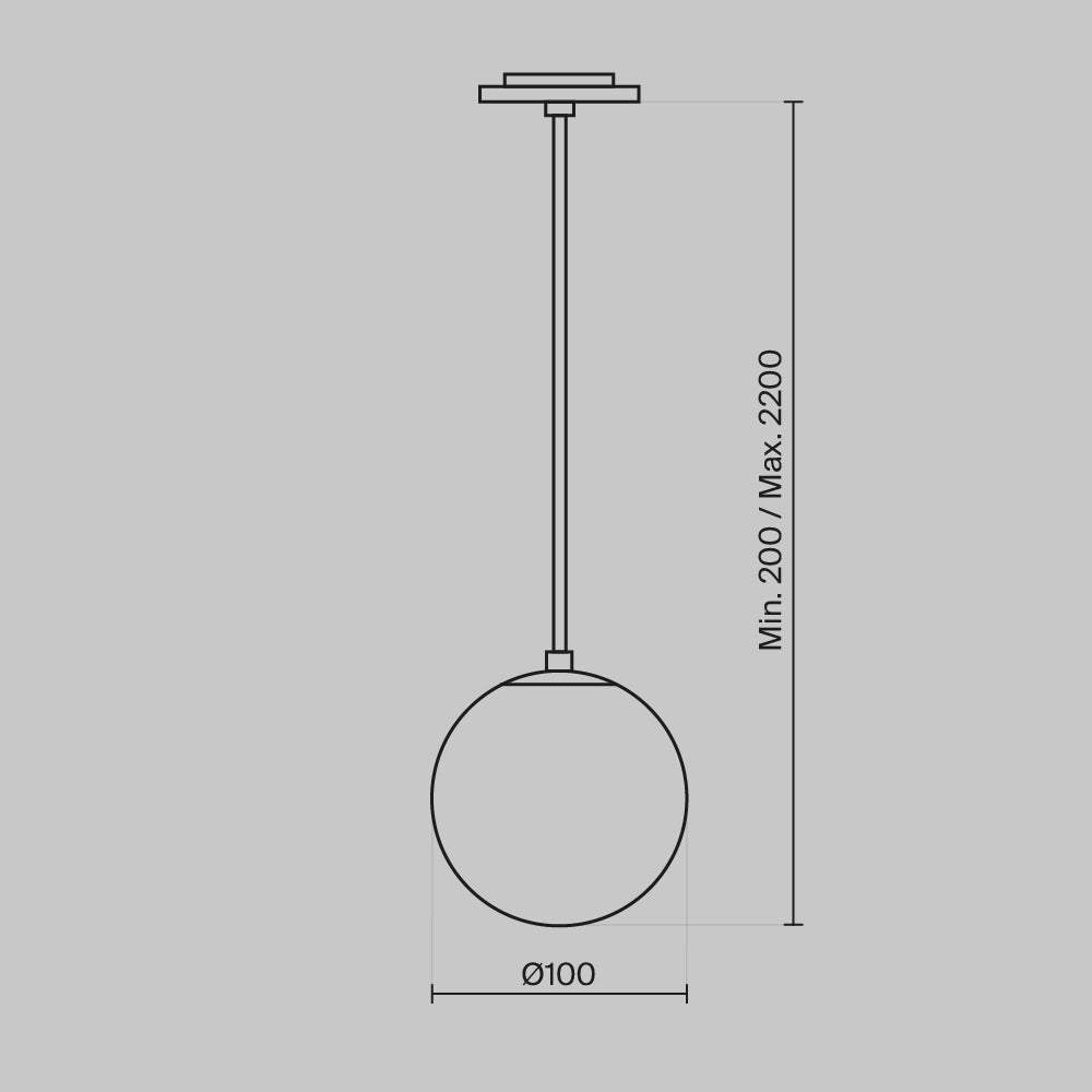 Lampadario A Sospensione Moderno Luna Alluminio Nero Luce Led Integrato 5W