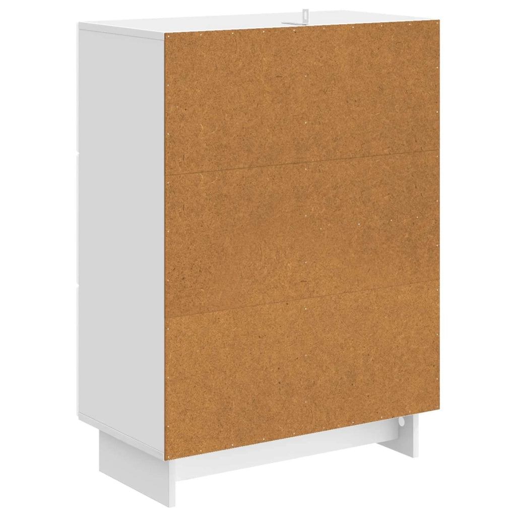 Credenza Bianco Lucido 66 x 34,5 x 90 cm Legno ingegnerizzato 893939