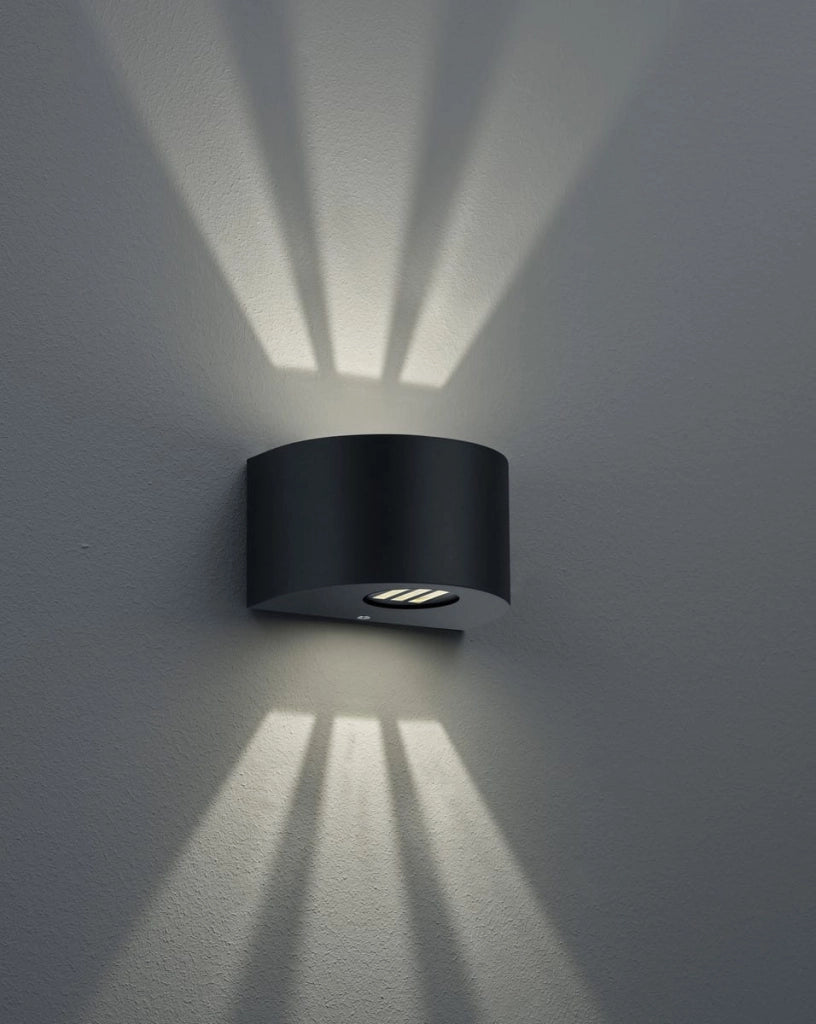 Applique esterna ROSARIO nera LED 2W 3000K IP44 RL