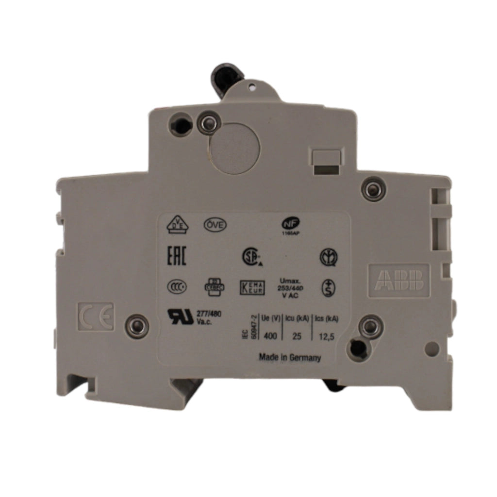Interruttore magnetotermico 3 poli 3 moduli 16A curva D serie UL ABB