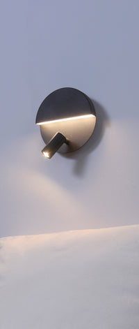 Applique da Interno a LED in Metallo Nero Opaco