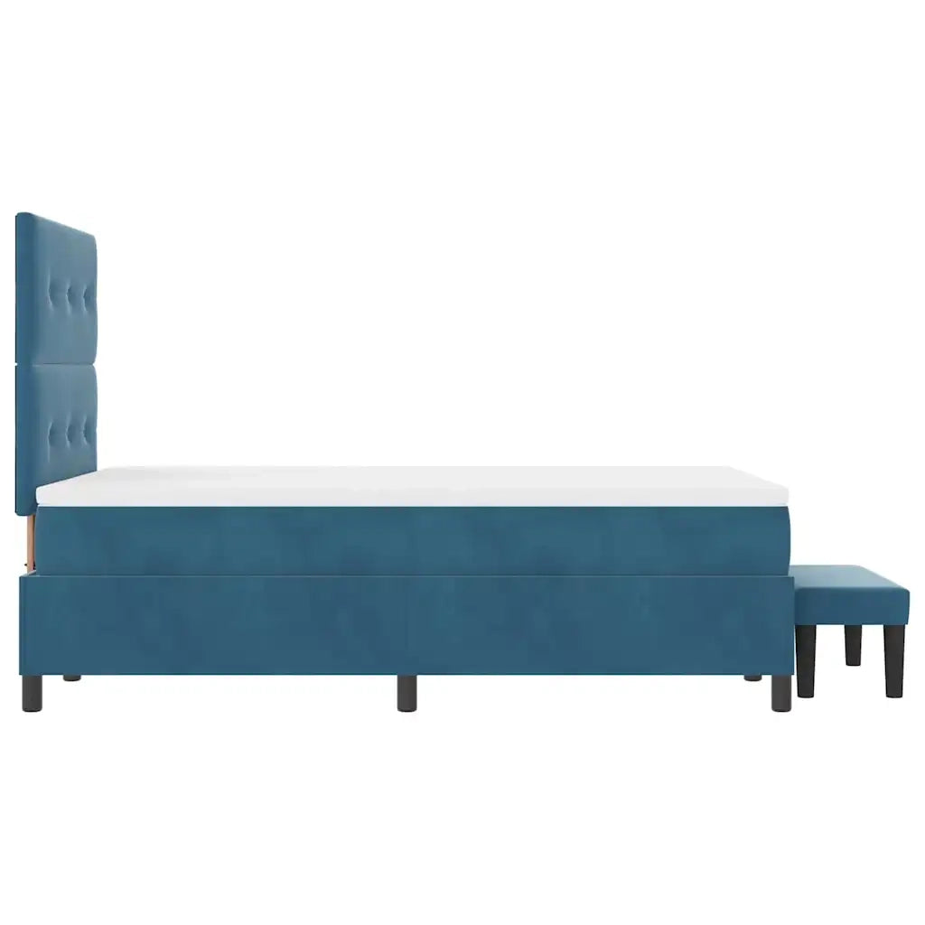 Letto a molle con testiera Blu scuro 190 x 120 cm Velluto 3344502