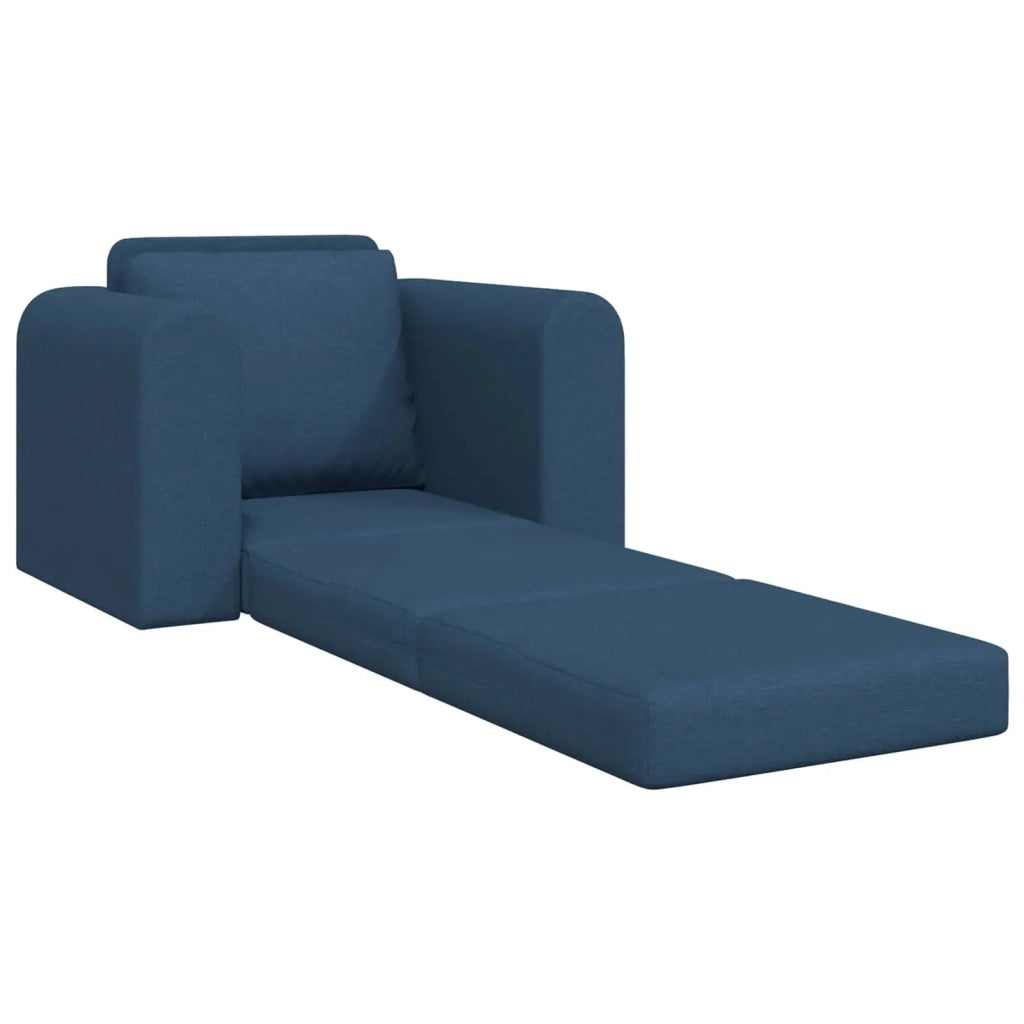Divano letto | Sof¨¤ letto | Letto singolo Blu 98 x 71 x 83 cm Tessuto