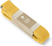 Yogagordel in cotone 100% - 100% katoen - per migliorare la flessibilità - per principianti e esperti - yogagordel con chiusura metallica [250 x 3,8 cm]