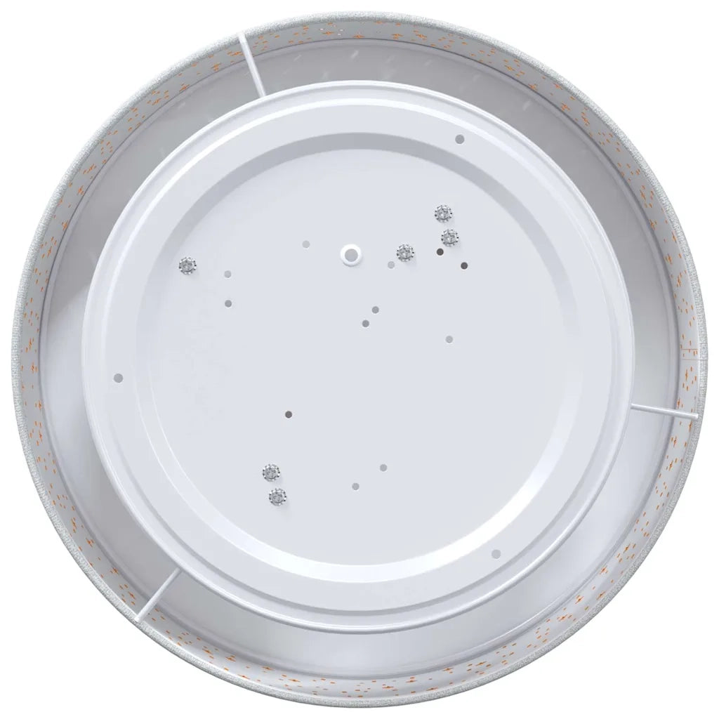 Lampada da soffitto Grigio 38 x 38 x 13,5 cm Tessuto 42001216