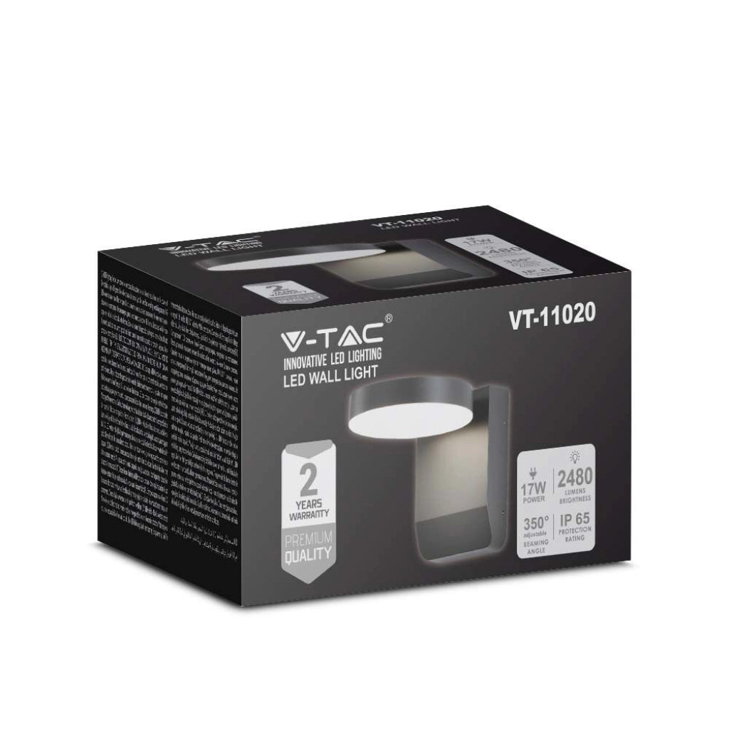 Light Wall Light da 20 W Light 4000k Black Round da estreno IP65