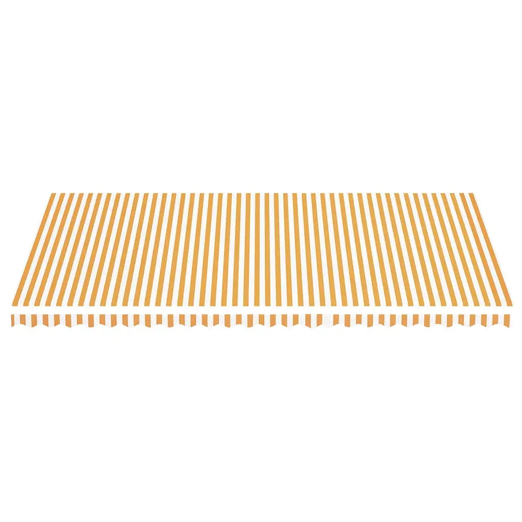 Tessuto di Ricambio per Tenda da Sole-Ricambio telo per tenda da sole Giallo e Bianco 6x3,5 m