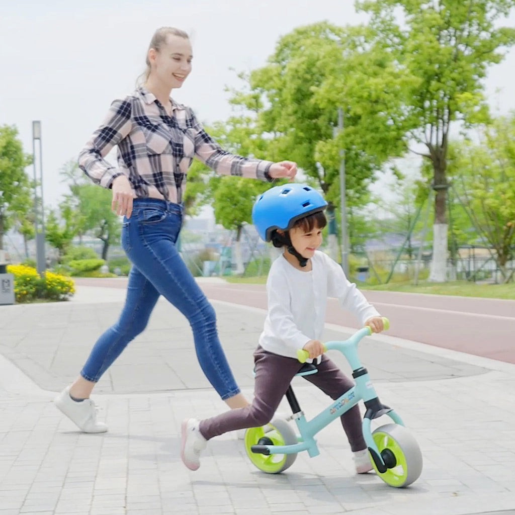 Bicicletta di Equilibrio per Bambini 18-48 Mesi ¨C zephmum ¨C Verde e Turchese 66.5x34x47 cm