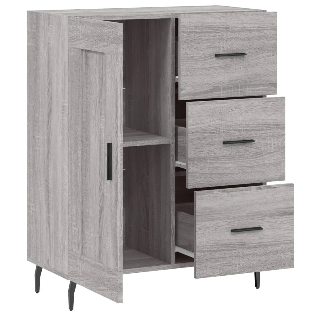 Credenza | Madia | Buffet da pranzo | Armadio da pranzo Grigio Sonoma 69,5x34x90 cm in Legno Multistrato