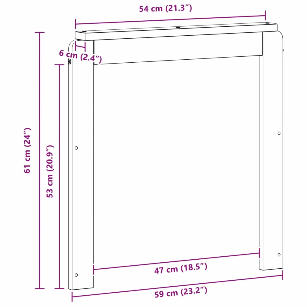 Modulo Braccioli 2 pz Bianco 59 x 6 x 61 cm 901515