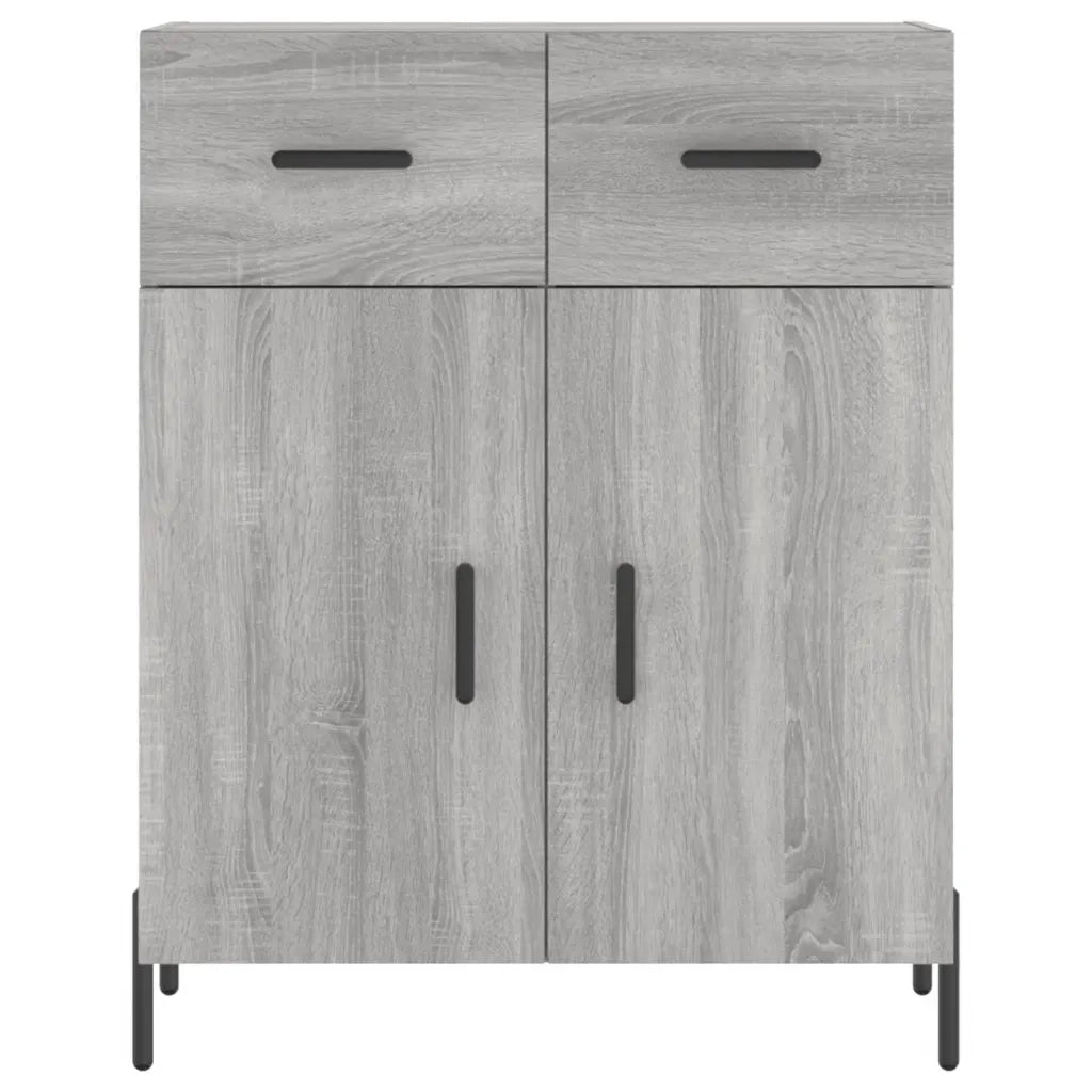 Credenza Grigio Sonoma 69,5x34x180 cm in Legno Multistrato 3200527