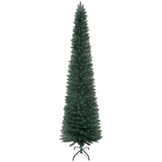 Albero di Natale Artificiale Stretto ¨C zephmum ¨C 210 cm Verde con Base Plegabile e Supporto Metallico