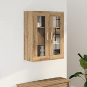 Armadietto Pensile a Parete Rovere Artigianale 69,5x34x90 cm 857044