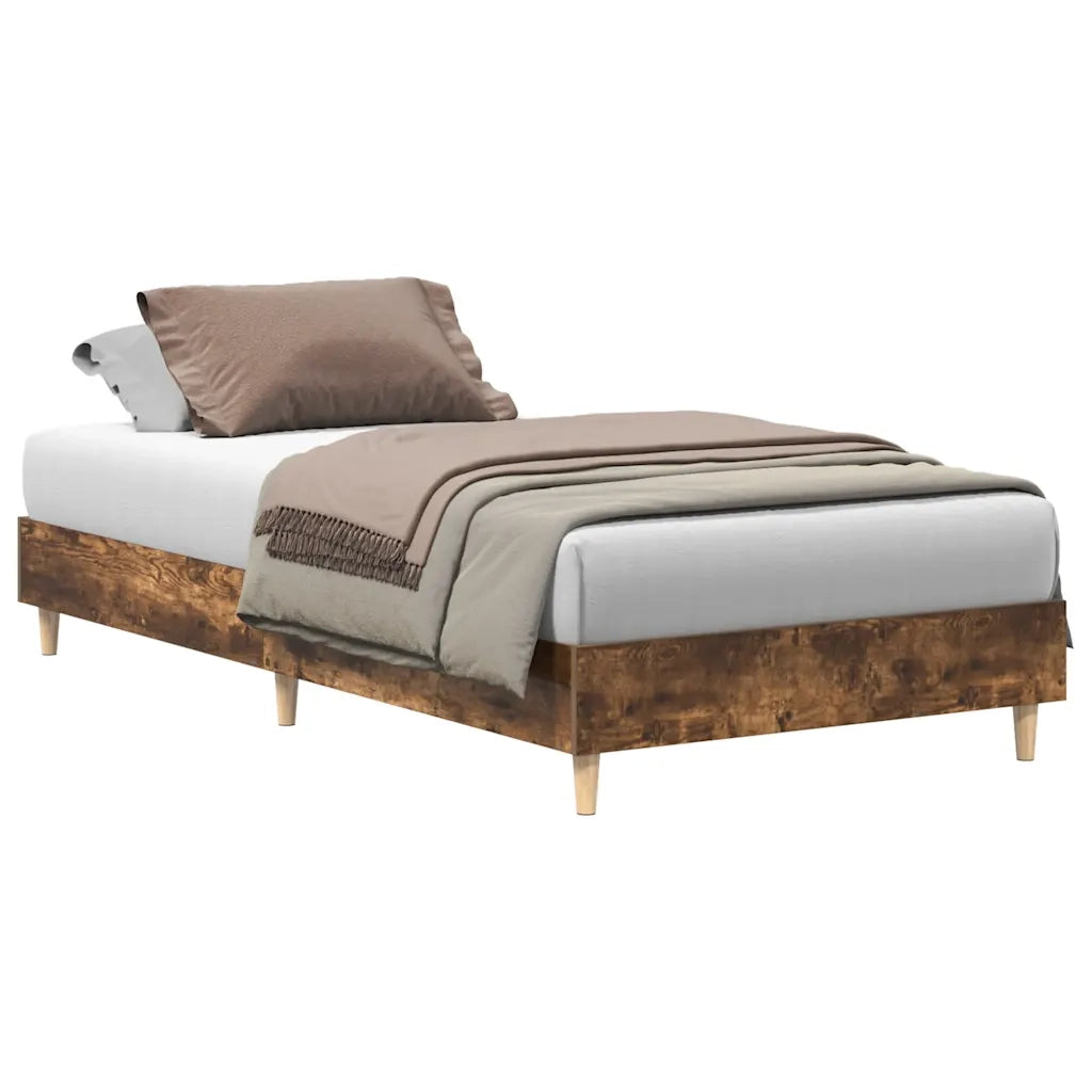 Giroletto senza Materasso Rovere Fumo 100x200 cm in Truciolato