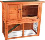Recinzione naturale per piccoli animali - con recinzione libera - 104 × 97 × 52 cm - marrone