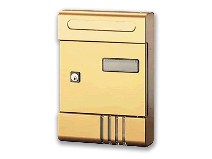 Alubox 1007655 Serie Esse Cassetta Postale Componibile in Alluminio Anodizzato Formato Lettera con Serratura a Cilindro di Sicurezza colore Ruggine