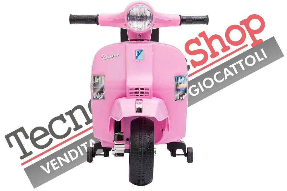 Moto Scooter Elettrico per Bambini Piaggio Mini Vespa PX Small  6V-Rosa