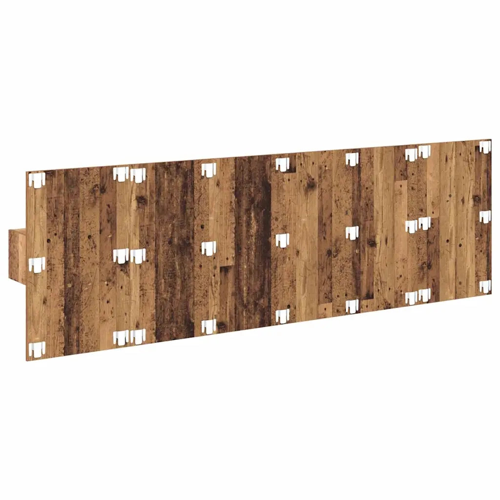 Testiera | Testata con Comodino 3 pcs Legno vecchio Legno multistrato