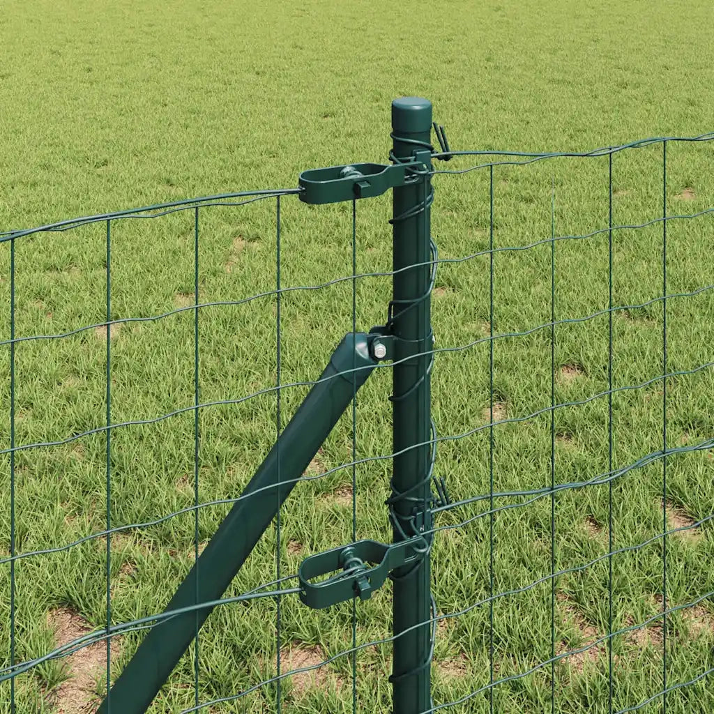 Recinzione con Posto Verde 0,6 x 25 m Acciaio e PVC 3350355