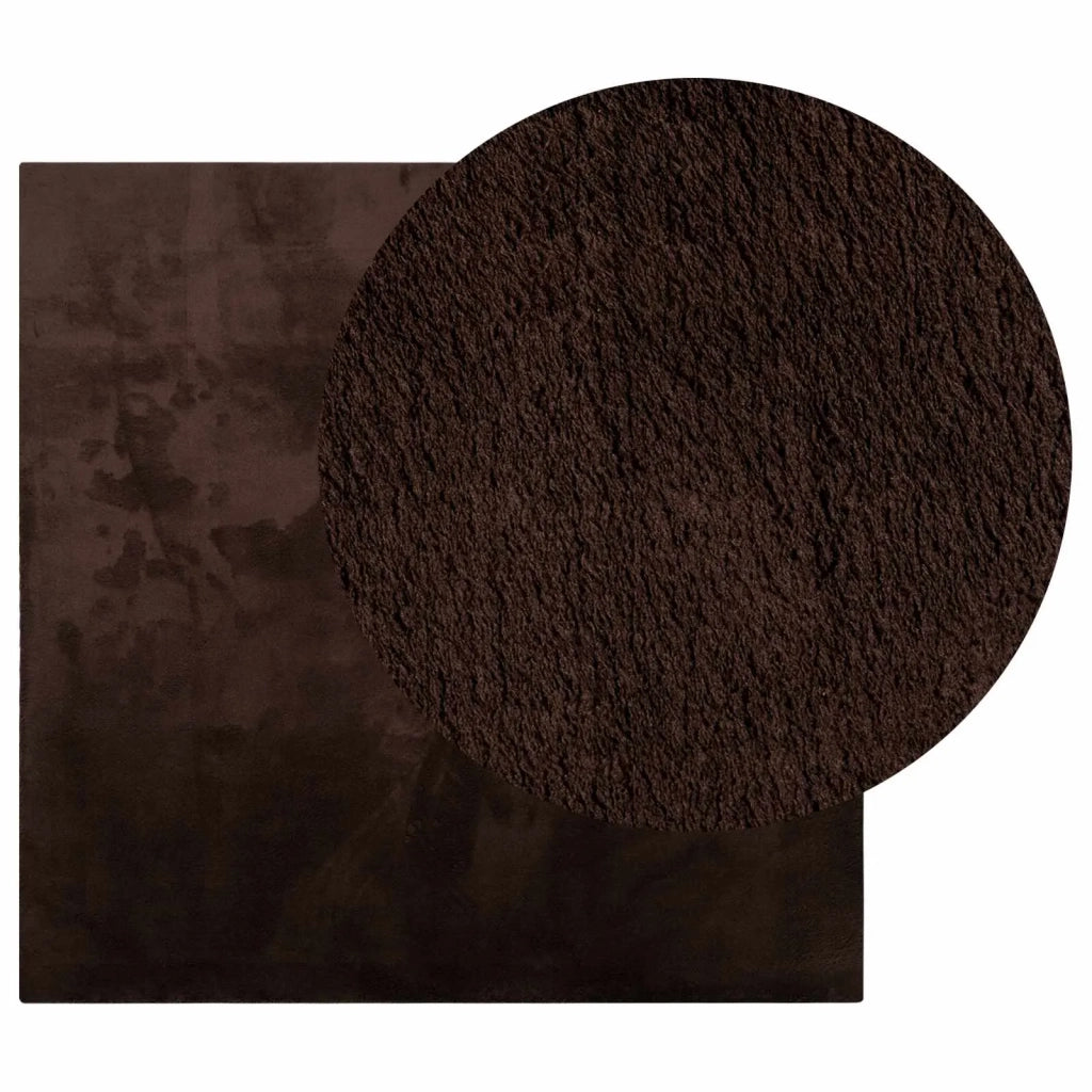 Tappeti per area Quadrato HUARTE Marrone 200 x 200 cm