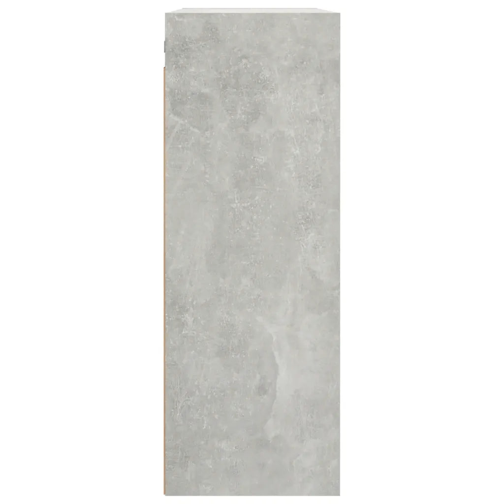 Armadietto Pensile a Parete Grigio Cemento 69,5x32,5x90 cm CFW7636304