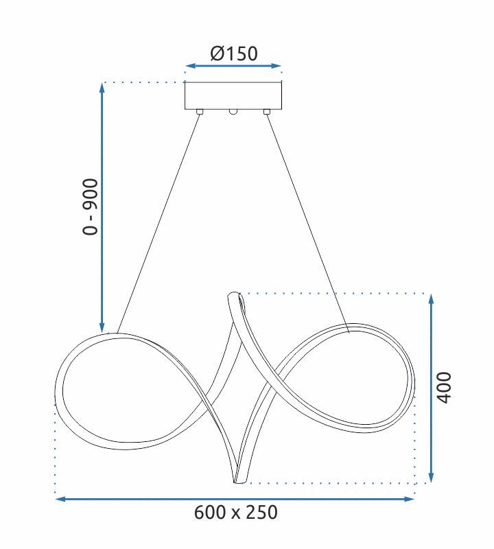 Lampada A Sospensione Led G081-1cp Gold