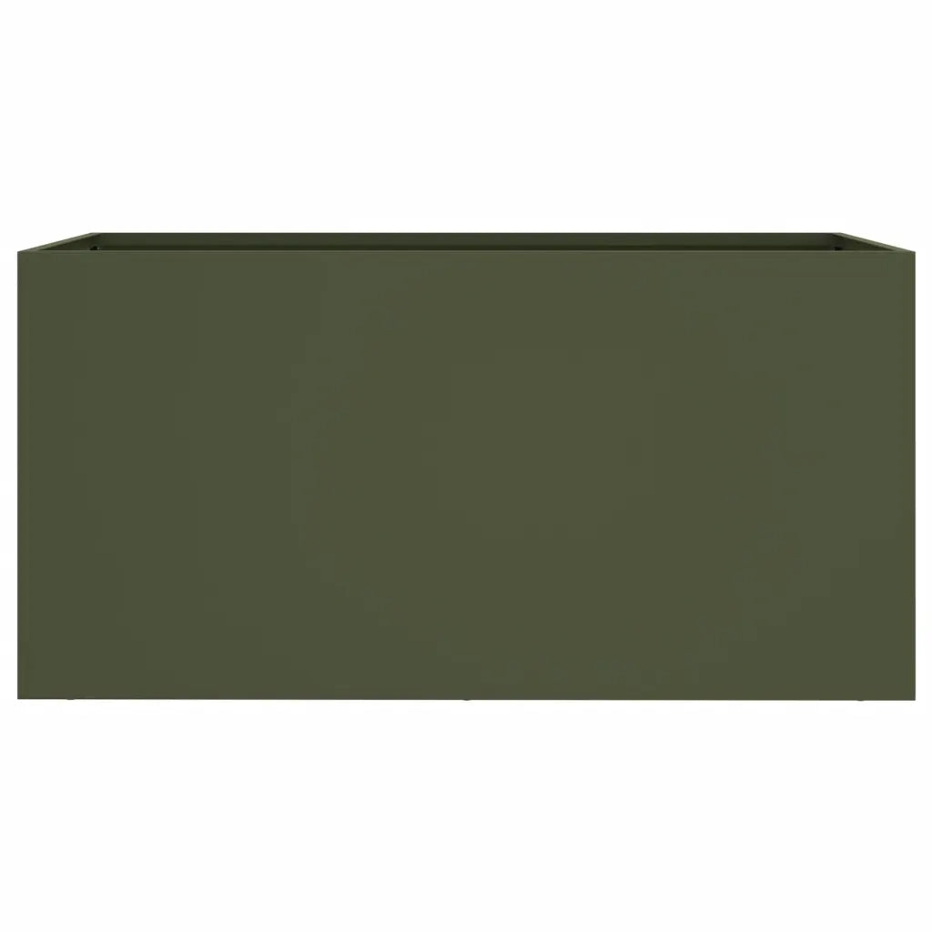 Fioriera Verde Oliva 62x30x29 cm in Acciaio 841592