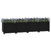 Fioriera Rialzata-Vaso da Esterno-Fioriera Elevata 160x40x38 cm in Polipropilene 310065