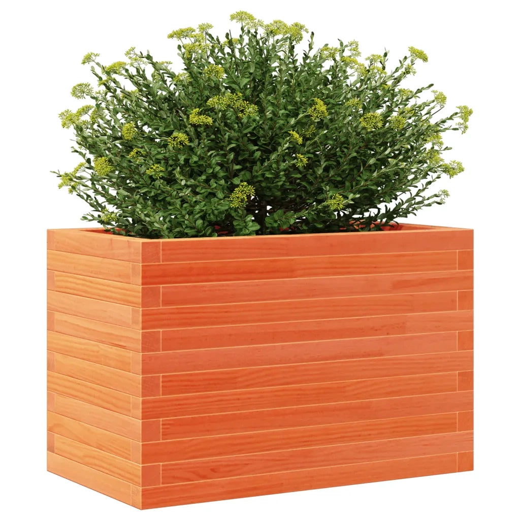 Fioriera Giardino Marrone Cera 70x40x46 cm Legno Massello Pino 3282441
